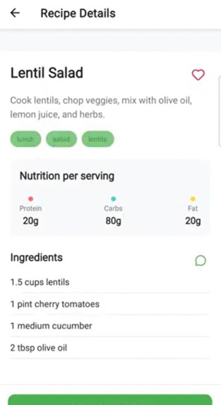 Manju Meals - AI-Powered Dietary & Meal Management – screenshot 6