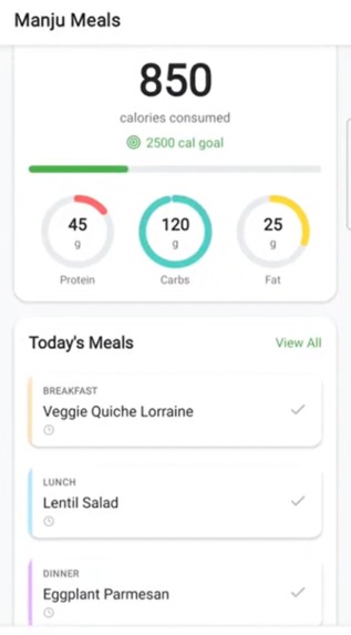 Manju Meals - AI-Powered Dietary & Meal Management – screenshot 7