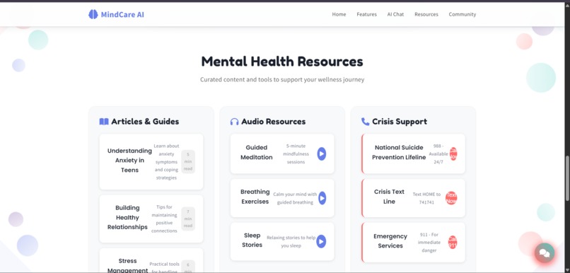 MindCare-AI – screenshot 2