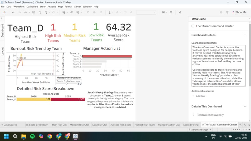 Aura: The Proactive Wellness Agent  – screenshot 3