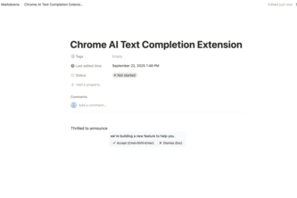 typemind - Chrome AI Text Completion Extension