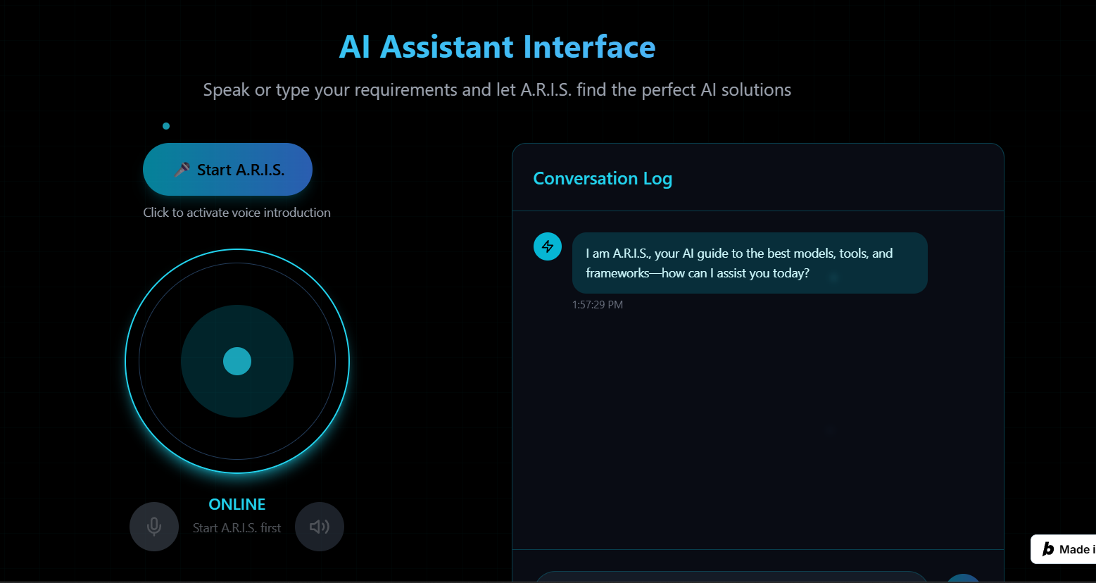 A.R.I.S. — Advanced Responsive Intelligence System | Devpost