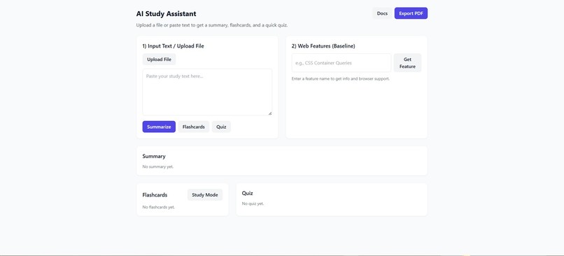 ai-webbaseline-assistant – screenshot 1