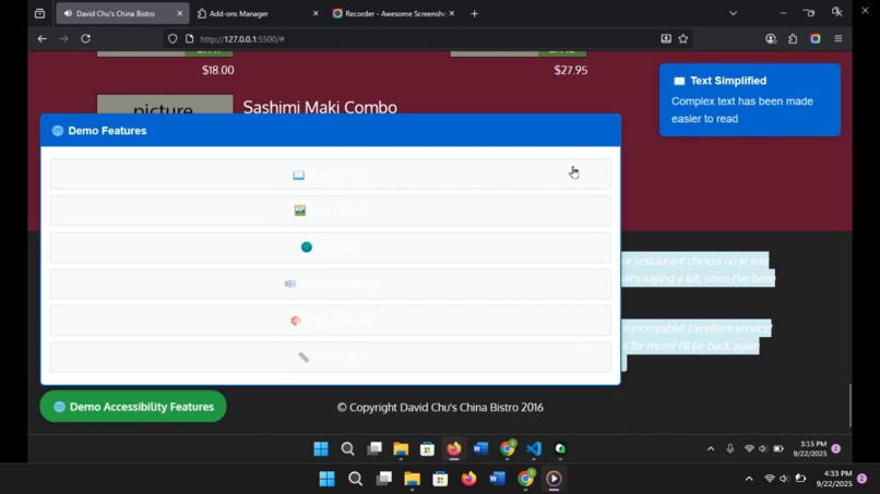 AI-Powered Web Accessibility Enhancement  – screenshot 2