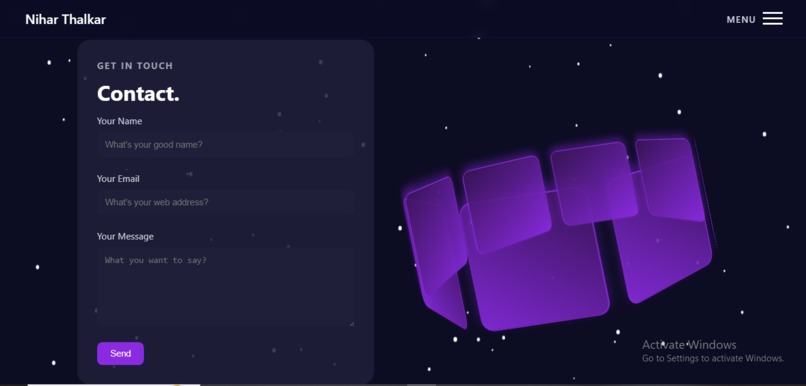 Nihar Thalkar Portfolio – screenshot 6