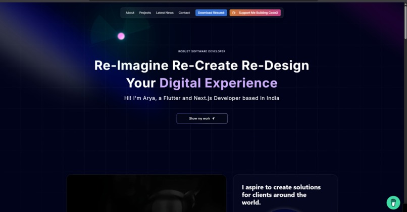 Developer Portfolio – screenshot 1