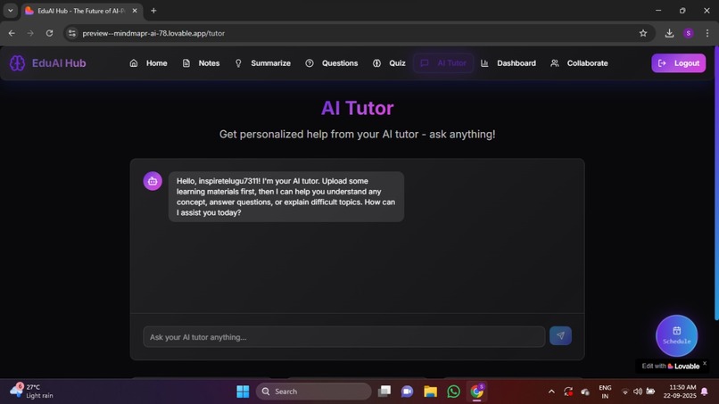 EduAIhub – screenshot 2