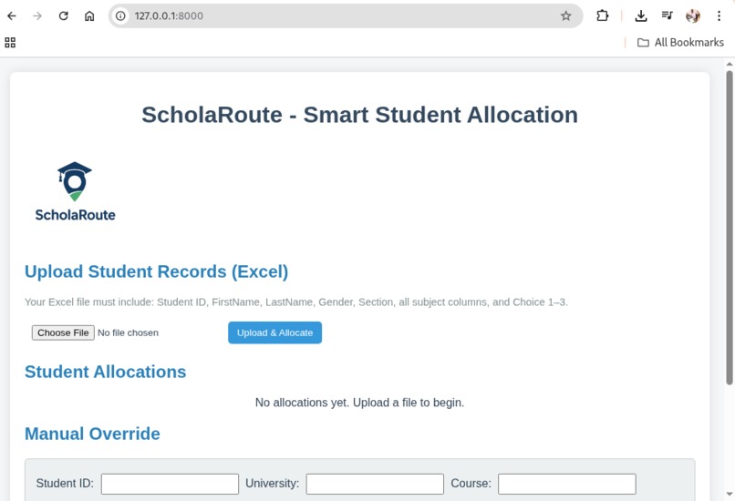 ScholaRoute – screenshot 1