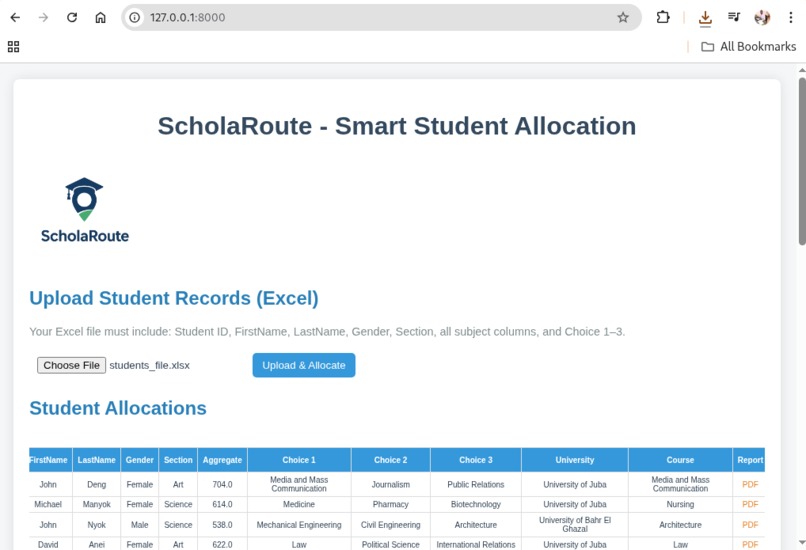 ScholaRoute – screenshot 2