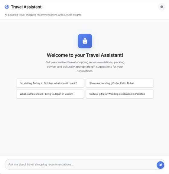 Travel & Culture-Aware Shopping Chatbot – screenshot 2