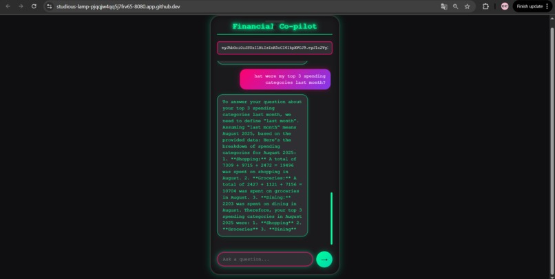 Financial Co-pilot – screenshot 3
