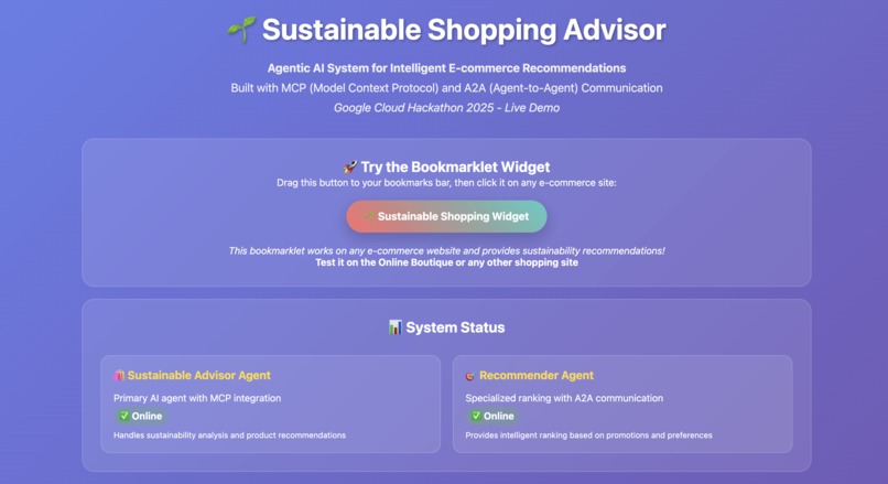 Sustainable Shopping Advisor – screenshot 1