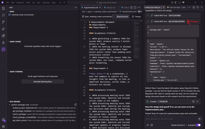 PyPI Packages MCP Server – screenshot 2