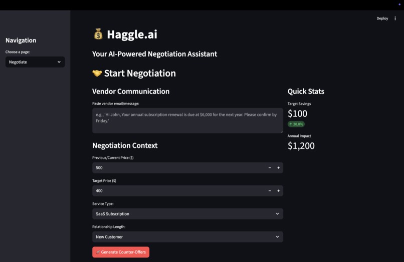 Haggle.ai – screenshot 2