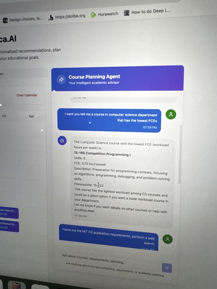 Veronica.AI - agentic course advisor – screenshot 1