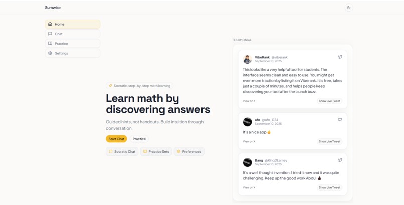 Sumwise – screenshot 1