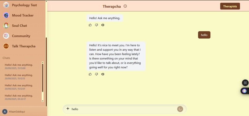 Therapcha – screenshot 1