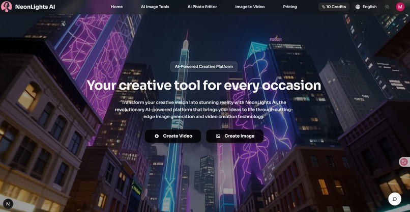 NeonLights AI - Your Creative Tool for Every Occasion – screenshot 1