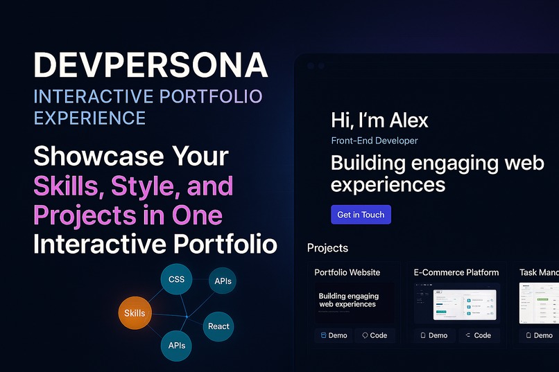 DevPersona: Interactive Portfolio Experience – screenshot 1