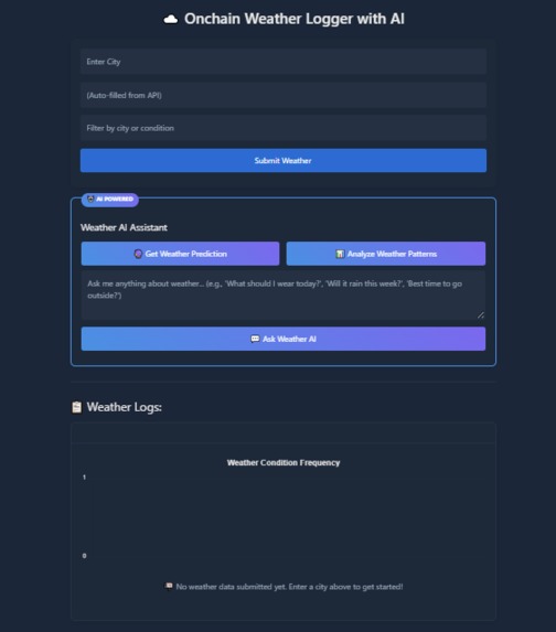 weather logger – screenshot 1