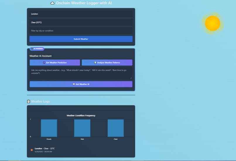 weather logger – screenshot 2