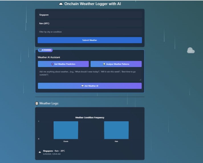 weather logger – screenshot 3