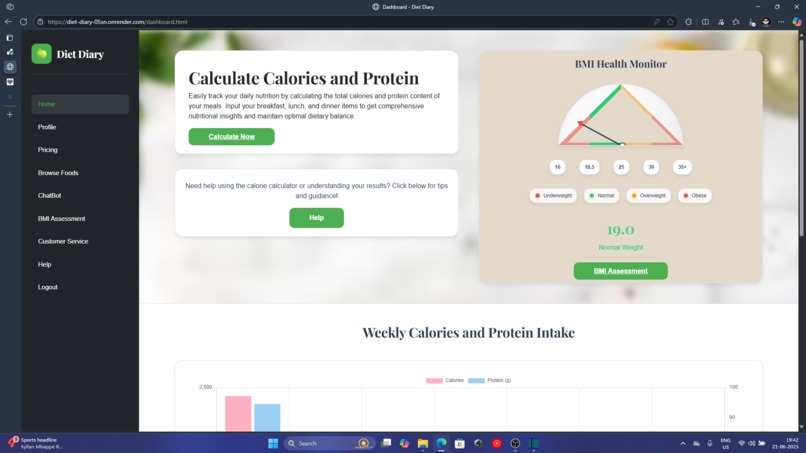 Diet-Diary – screenshot 3