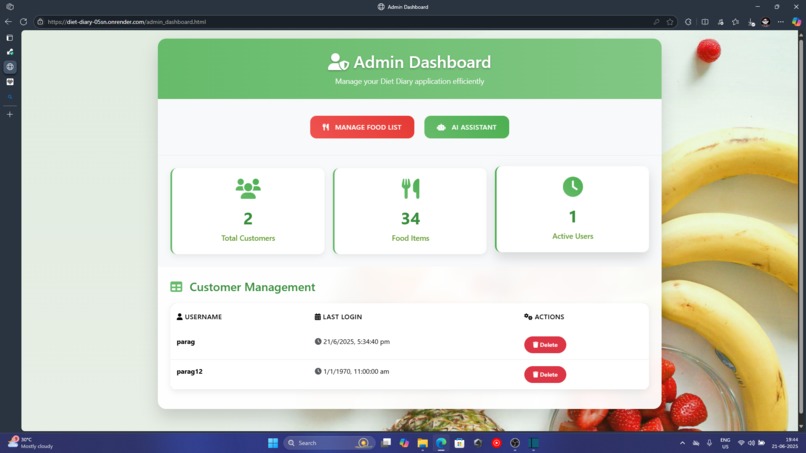 Diet-Diary – screenshot 8