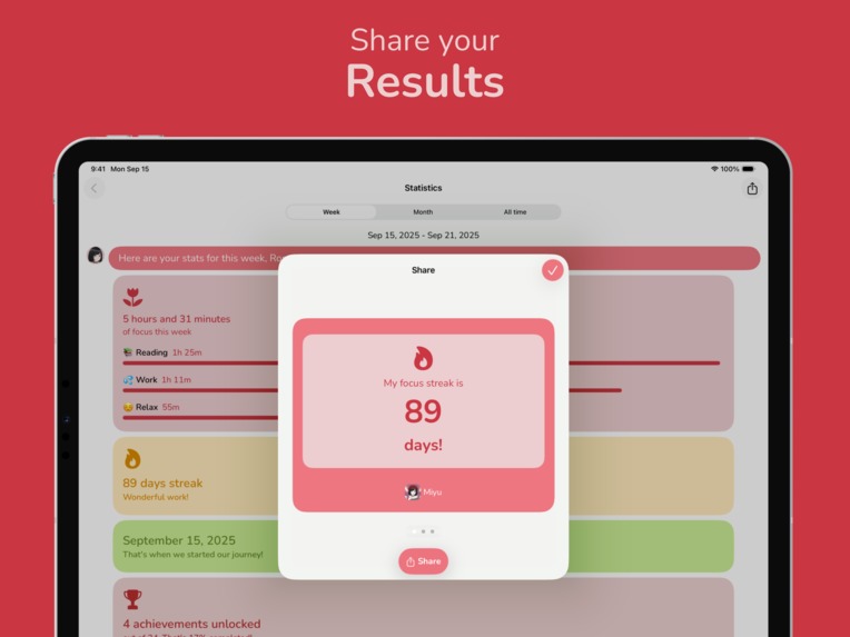 Miyu: Your Focus Buddy – screenshot 3
