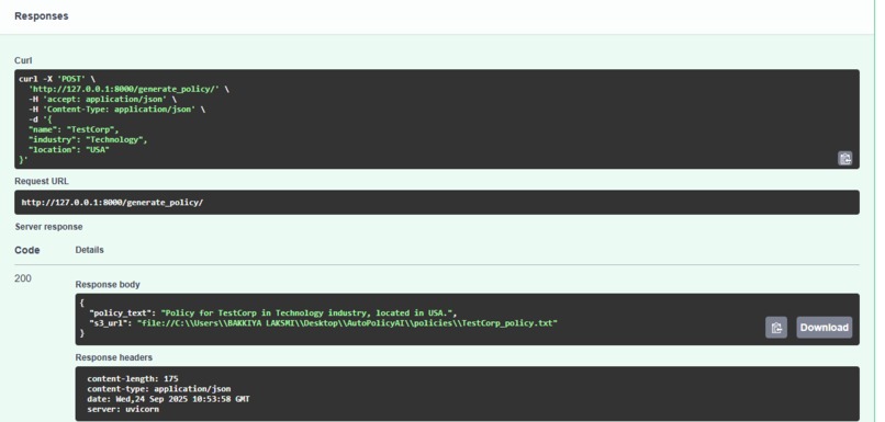 AutoPolicy AI – ESG & Compliance Agent – screenshot 2