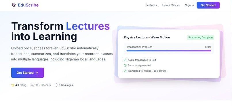 EduScribe – screenshot 1