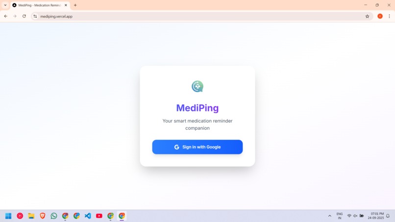 MediPing – screenshot 1