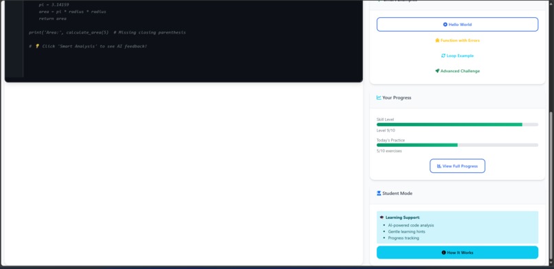 CodeMentorAI-for-HackOmatic – screenshot 1