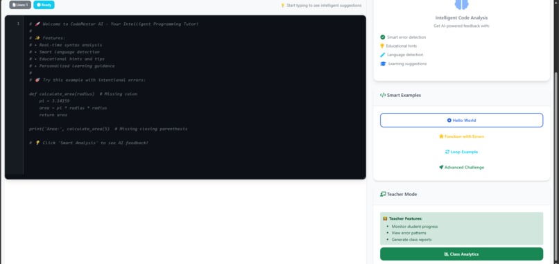 CodeMentorAI-for-HackOmatic – screenshot 2