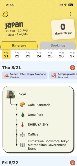 Vuzo - trip planning – screenshot 2
