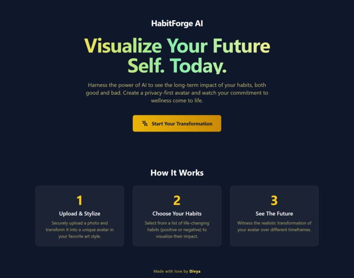 HabitForge AI – screenshot 1
