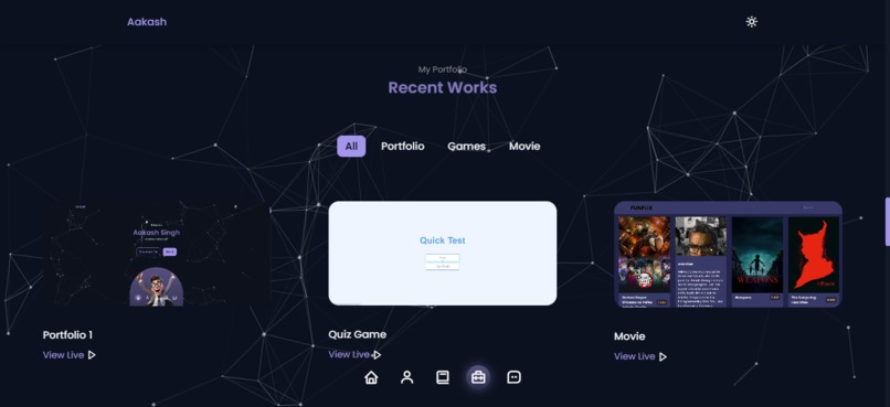 Aakash’s Interactive Portfolio – screenshot 5