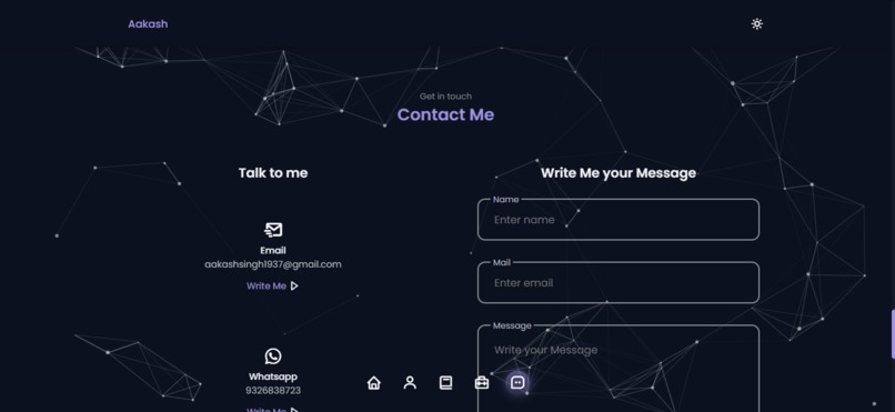 Aakash’s Interactive Portfolio – screenshot 7
