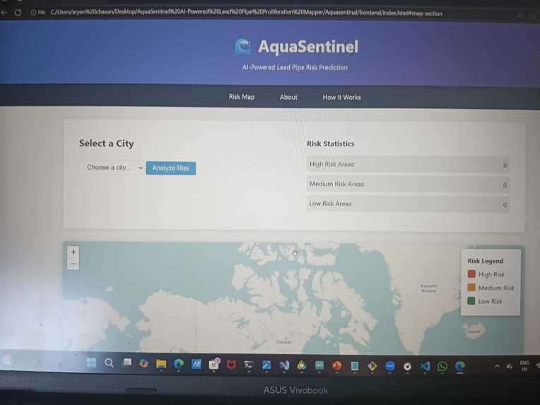 AquaSentinel AI-Powered Lead Pipe Proliferation Mapper – screenshot 1