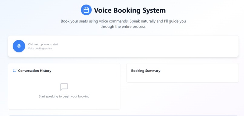 VocaBook – Voice-First Booking System – screenshot 1