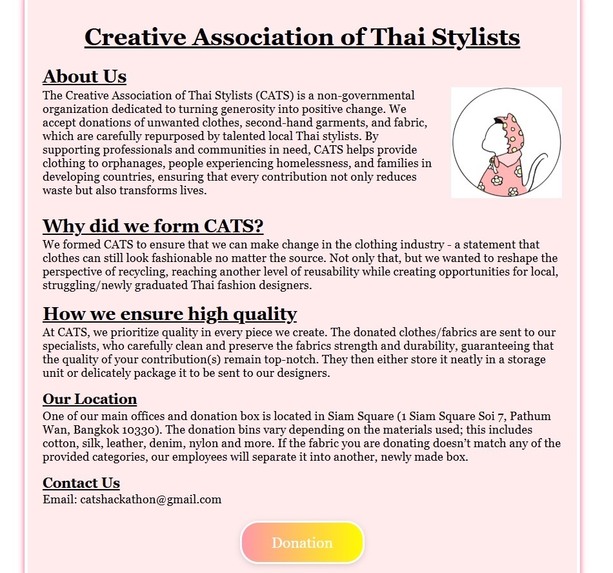 Clothe Donation Website – screenshot 2