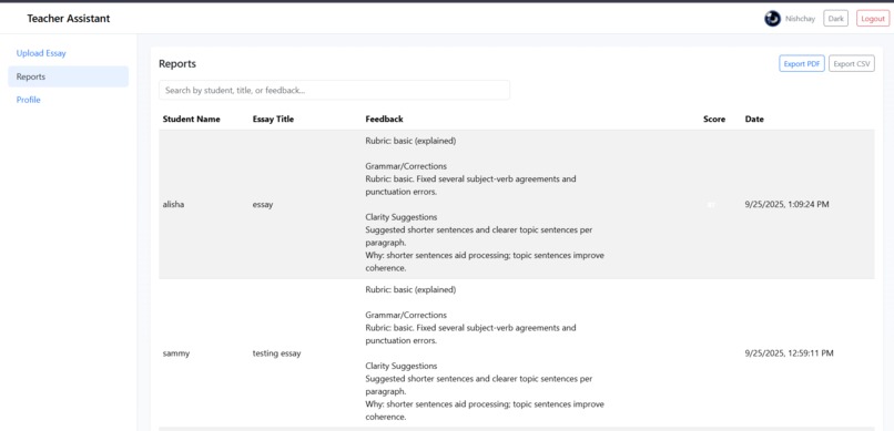 AI Teacher Assistant – screenshot 3