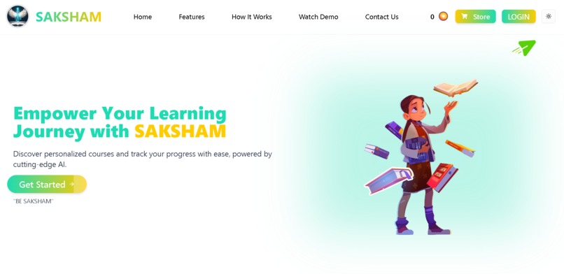 SAKSHAM: AI-powered Personalized Education Platform – screenshot 1