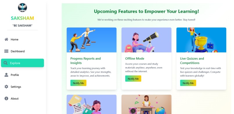 SAKSHAM: AI-powered Personalized Education Platform – screenshot 3