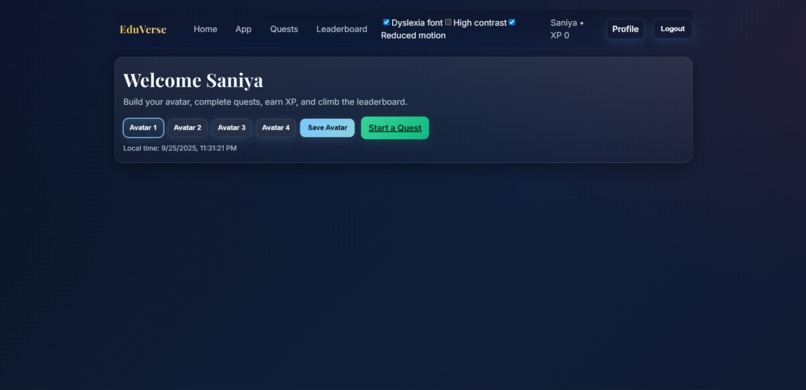 EduVerse – screenshot 2