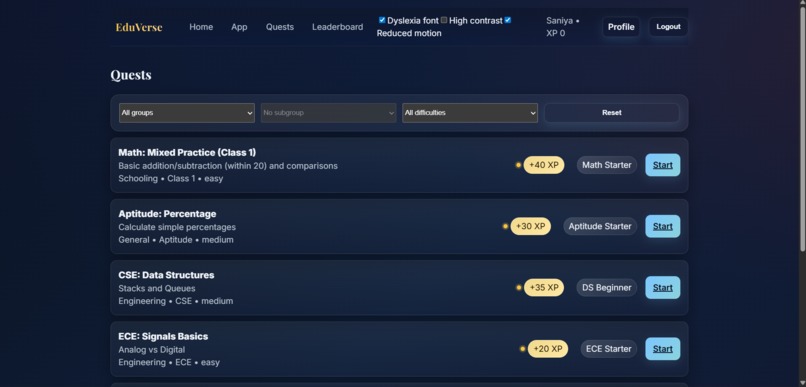 EduVerse – screenshot 3