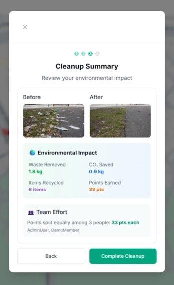 EcoHunt - Gamifying Enviromental Cleanup – screenshot 3