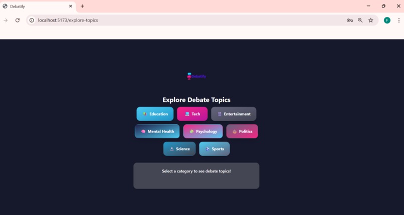 Debatify – screenshot 2