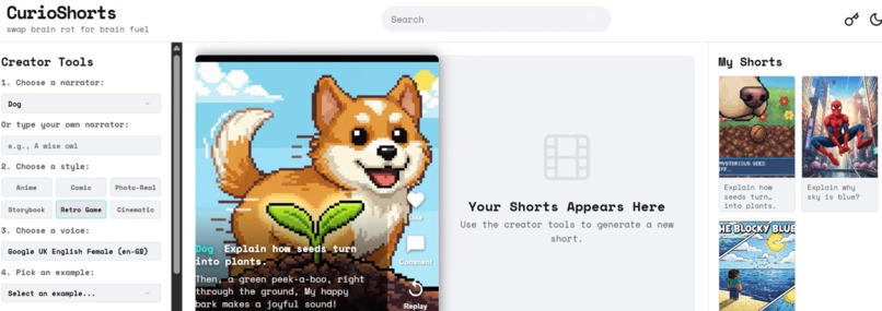 Curio-Shorts  – screenshot 3