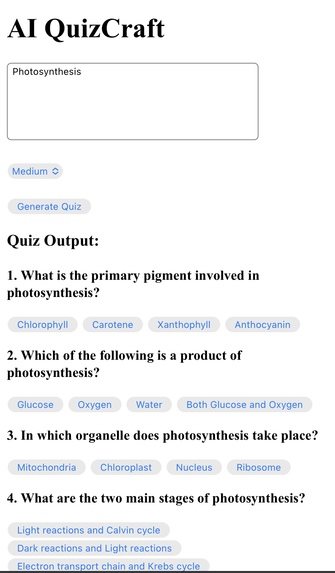 AI QuizCraft – screenshot 1